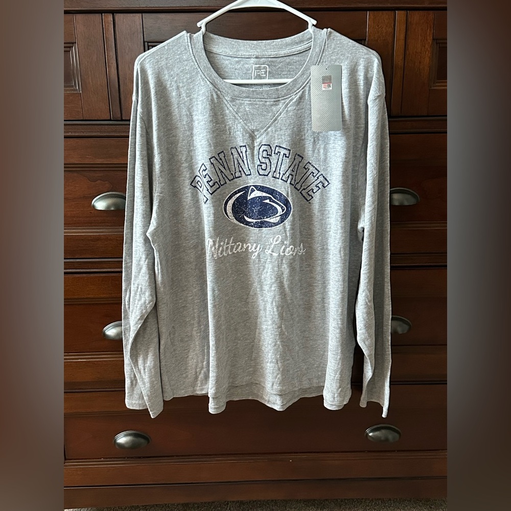 NWT Pro Edge Gray Long Sleeve Penn State Tee - Picture 1 of 4